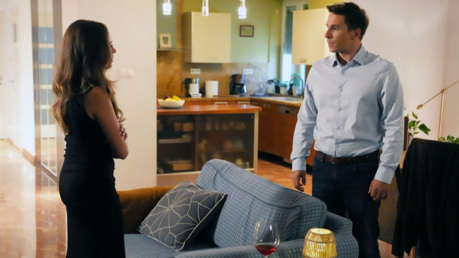 Barwy szczęścia odc. 3345. Oliwka (Wiktoria Gąsiewska), Tomek Kępski (Jakub Sokołowski)