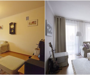 Home staging: salon PRZED i PO metamorfozie