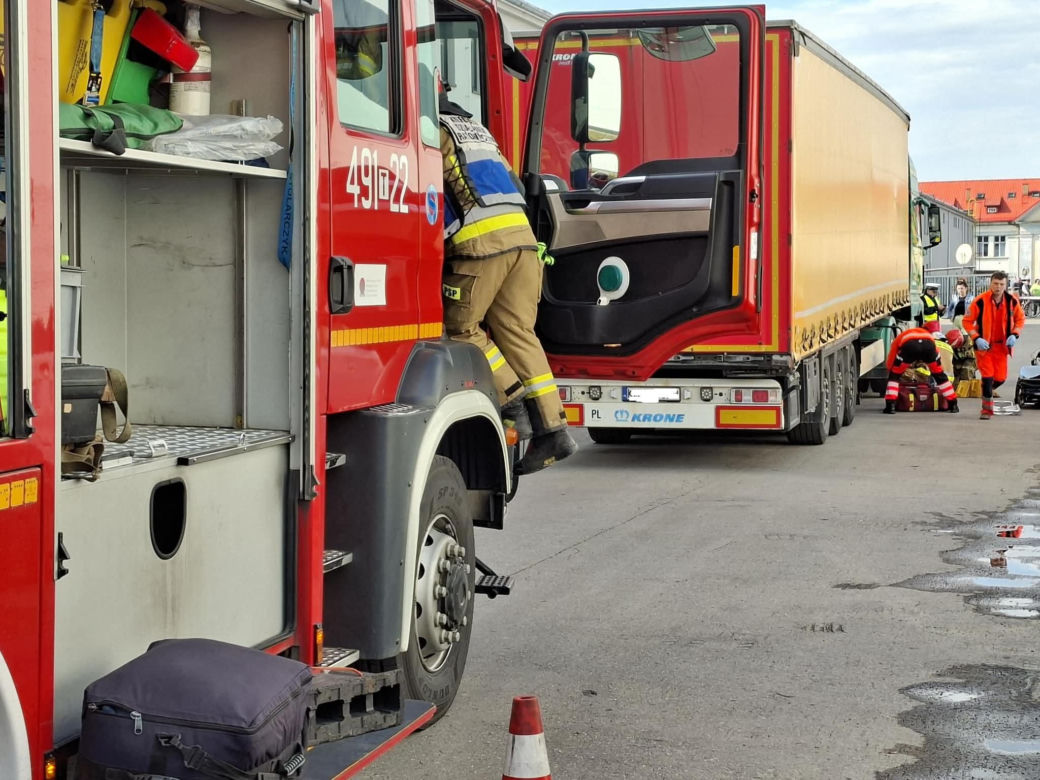 Wypadek na "strefie" w Starachowicach