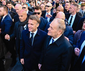 Emmanuel Macron już w Gdańsku i wzbudza ogromne zainteresowanie!
