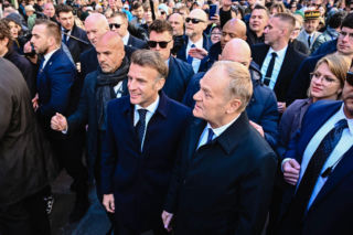 Emmanuel Macron już w Gdańsku i wzbudza ogromne zainteresowanie!