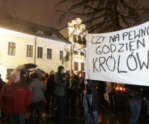 Protest w Krakowie