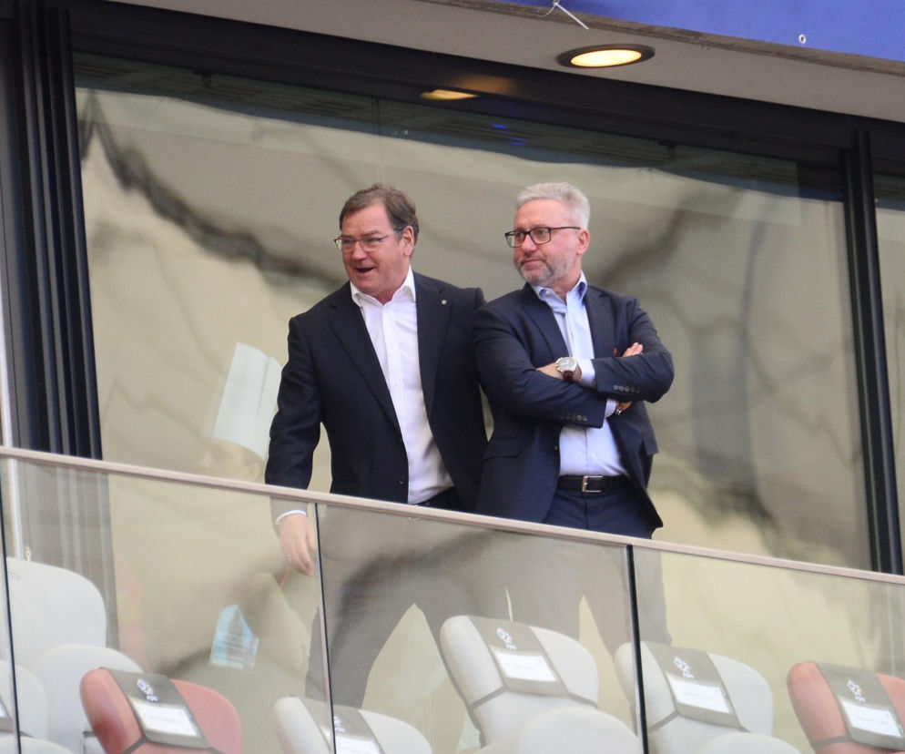 Jerzy Brzęczek i Jan Urban na trybunach stadionu. O ewentualnej zmianie selekcjonera przeczytasz na SE Supersport.