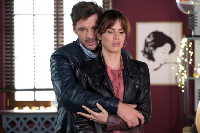 M jak miłość odc. 1919. Kama (Michalina Sosna), Marcin (Mikołaj Roznerski)