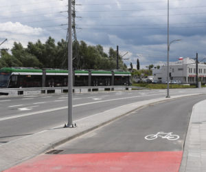 Tramwaje na alei Adamowicza [ZDJĘCIA]