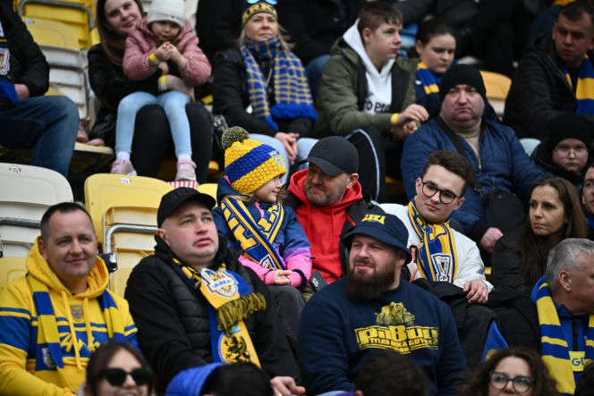 Arka Gdynia - Widzew Łódź: Zdjęcia kibiców i zawodników z meczu 25. kolejki PKO BP Ekstraklasy