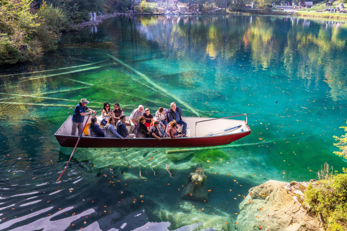 Blausee Jezioro w Szwajcarii