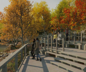 Nowe pomosty nad Jeziorem Szmaragdowym - wizualizacja