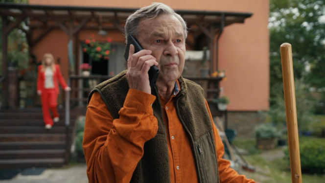 Barwy szczęścia, odc. 3297. Czesław (Marian Jaskulski), Agnieszka (Katarzyna Tlałka)