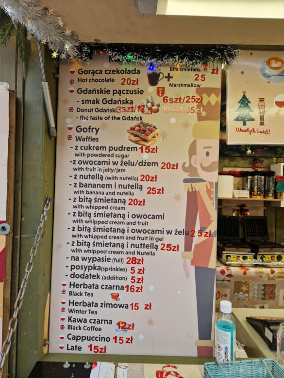 Gdański Jarmark Bożonarodzeniowy 2025: Ceny z kosmosu? Sandwich za 89 zł i grzaniec za...