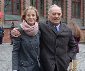 Pierwsza miłość. Sabina (Urszula Dębska), Karol Weksler (Karol Strasburger)
