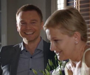 M jak MIŁOŚĆ odc. 960. Andrzej Budzyński (Krystian Wieczorek), Marta (Dominika Ostałowska)