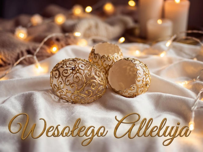 Kartka wielkanocna z życzeniami