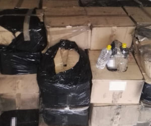 Pożar busa z nielegalnym spirytusem 
