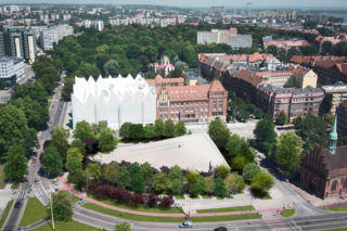 Przełomy zieleni. Po 10 latach ikona architektury w Szczecinie zmienia kolory