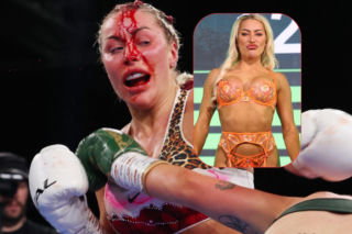 Modelka mocno rozbita w ringu! Wcześniej zdecydowała się na bardzo odważny strój podczas ważenia