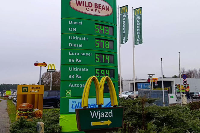Ceny paliwa w Lubieszynie