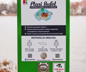 Przy jeziorze stanął... PTASI BUFET! Skorzystają z niego mieszkańcy Kętrzyna [ZDJĘCIA]