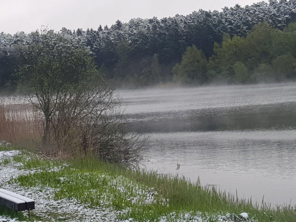 Olsztyn pod śniegiem, czyli jak zima potrafi zaskoczyć w maju!