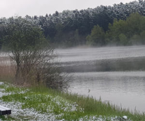 Olsztyn pod śniegiem, czyli jak zima potrafi zaskoczyć w maju!