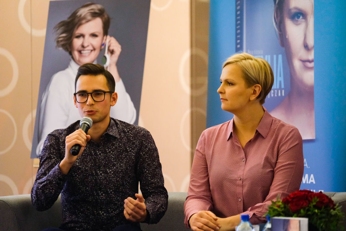 Otylia Jędrzejczak i Paweł Skraba