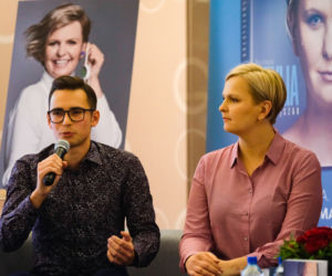 Otylia Jędrzejczak i Paweł Skraba