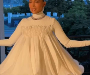 Jennifer Lopez w sukni Stephane'a Rollanda