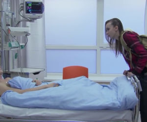 Pierwsza miłość odc. 2214. Krystian (Patryk Pniewski), Melka (Ewa Jakubowicz)