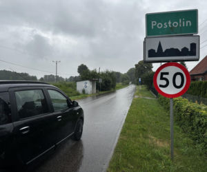 Miejsce tragicznego wypadku w Postolinie