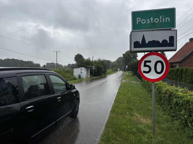 Miejsce tragicznego wypadku w Postolinie