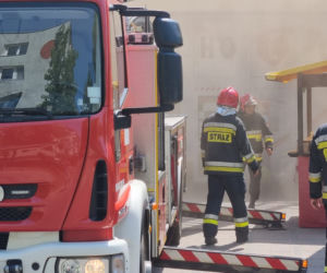 Pożar sklepu Stokrotka