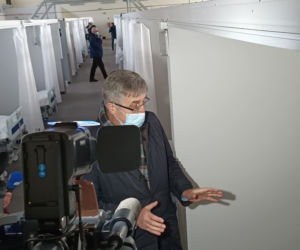 Szpital tymczasowy w Białymstoku przy ul. Wołodyjowskiego [ZDJĘCIA]