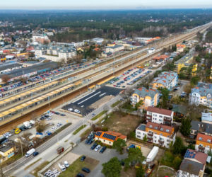 Budowa tymczasowej pętli autobusowej przy dworcu kolejowym w Otwocku