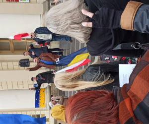 Wspólne śpiewanie Ody do wolności dla Ukrainy