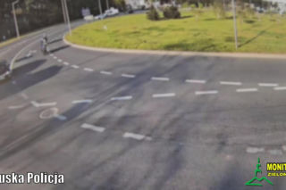 Zderzenie samochodu i motocykla