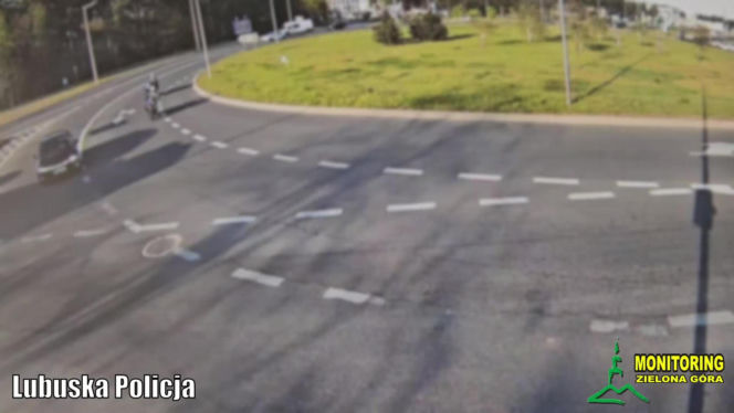 Zderzenie samochodu i motocykla