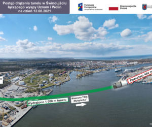 Budowa tunelu pod Świną - sierpień 2021