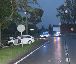 Pijak roztrzaskał się w Malborku