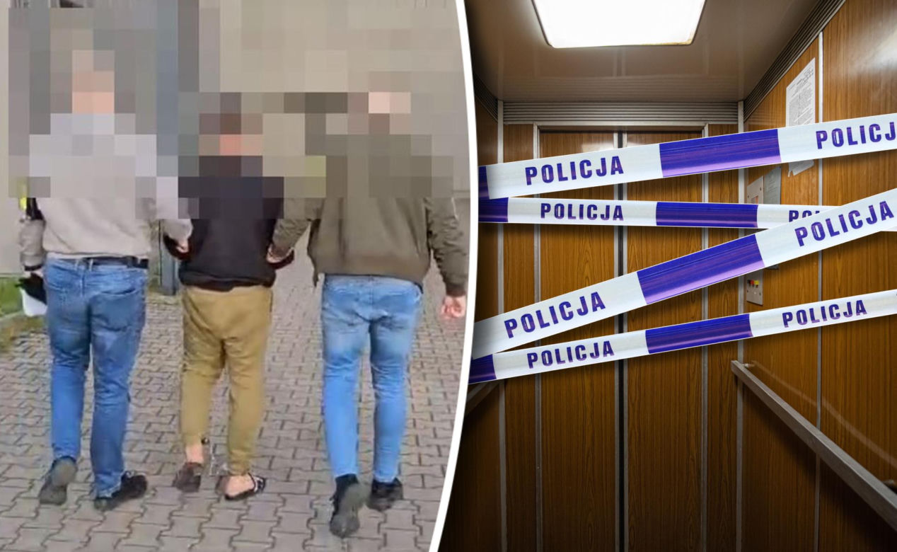 Wrocław. Zakrwawiony mężczyzna w windzie! Potencjalny zabójca zatrzymany [ZDJĘCIA]. 