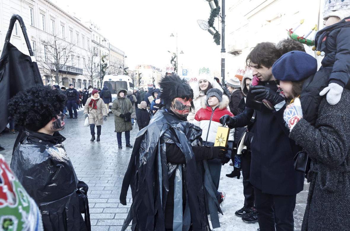 Karol i Marta Nawroccy na Orszaku Trzech Króli