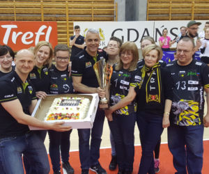 Mecz Trefla Gdańsk z kibicami