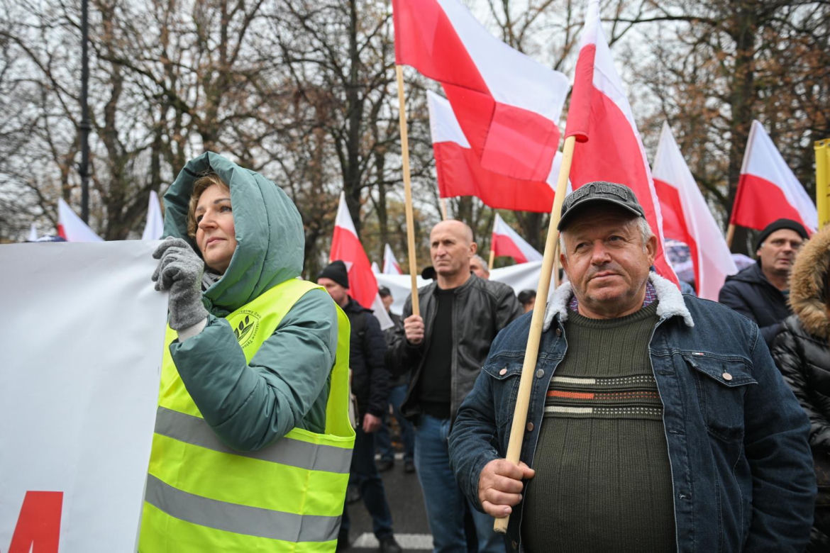 Protest plantatorów tytoniu w Warszawie (3.11.2025)