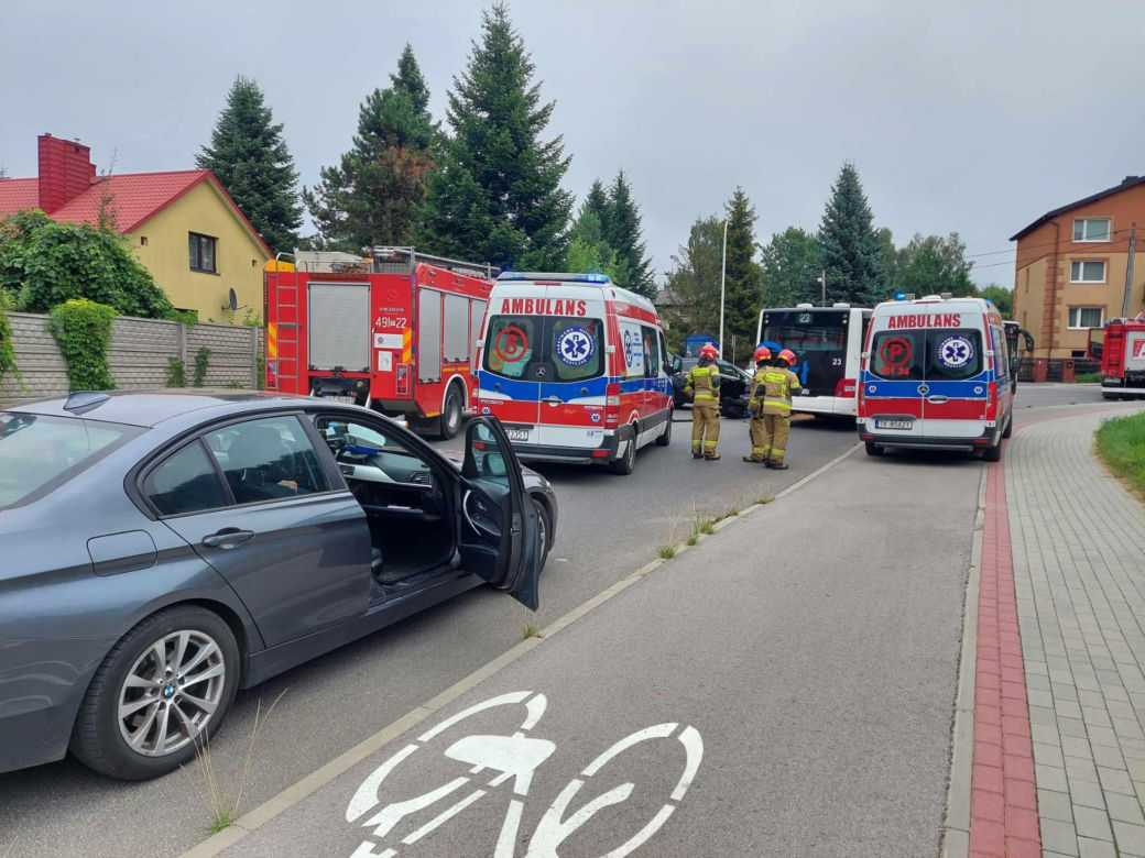 Wypadek na Moniuszki w Starachowicach