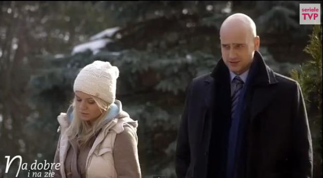 Na dobre i na złe odc. 559. Agata Woźnicka (Emilia Komarnicka), Rafał Konica (Robert Koszucki)
