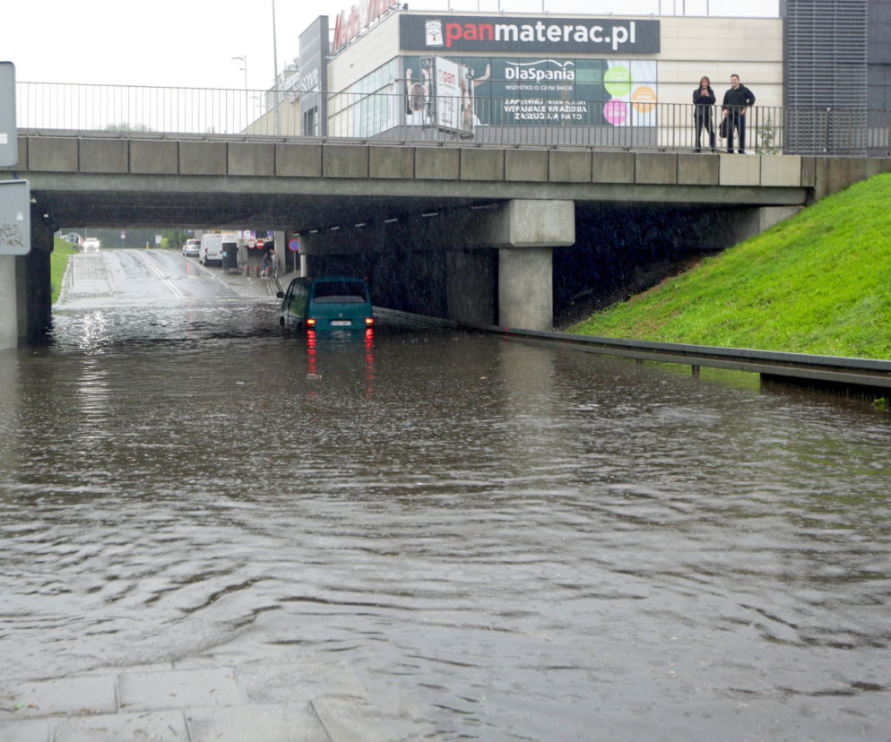 Zalany Kraków po ulewach