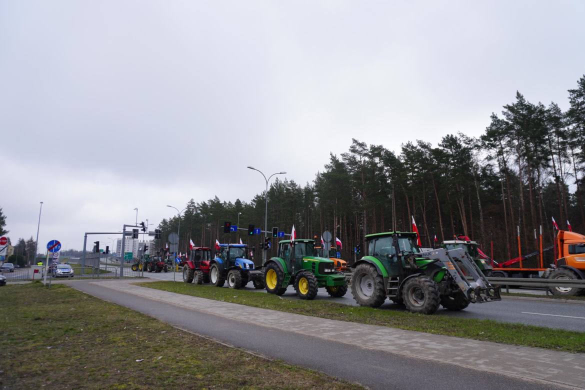 Protest rolników wokół Białegostoku - 20 marca 2024