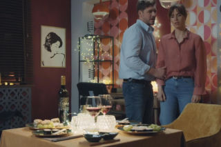 M jak miłość, odcinek 1919. Kama (Michalina Sosna), Marcin (Mikołaj Roznerski)