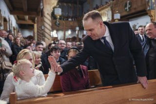 Para prezydencka kolędowała z góralami w Koniakowie