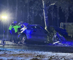 Uciekał seatem przed policją. Gonili go przez dwa powiaty. Zginął na drzewie