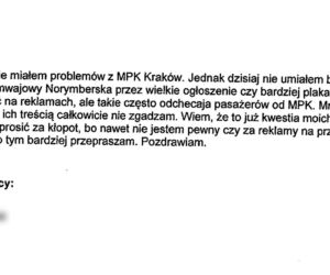 10 najciekawszych listów do MPK Kraków. Skargi, pochwały i... wierszyki!